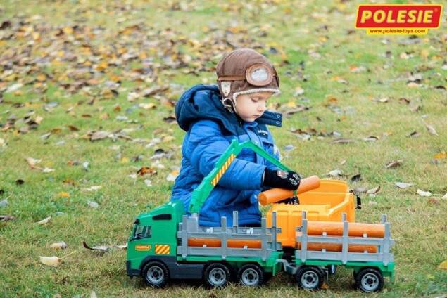 POLESIEVOLVO CIĘŻARÓWKA TRANSPORT DRZEWA DŹWIG74CM