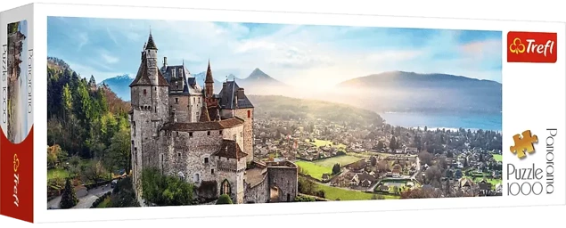 PUZZLE 1000 PANORAMA ZAMEK FRANCJA ZABYTEK WIDOK 