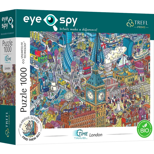 PUZZLE 1000 UFT EYE SPY PODRÓŻ LONDYN UK BIG BEN