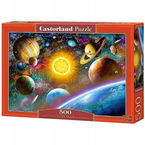 PUZZLE 500 UKŁAD SŁONECZNY KOSMOS 9+ Castorland