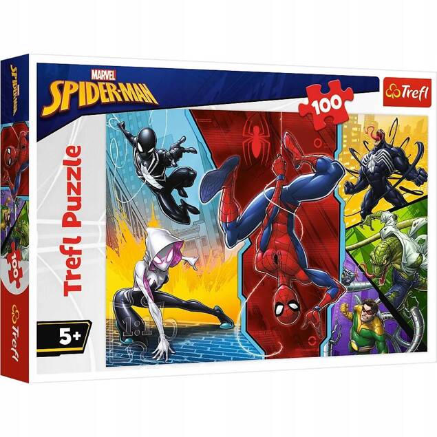 Puzzle 100 Układanka Marvel SPIDERMAN Venom Super Bohater 5+ Trefl 16347