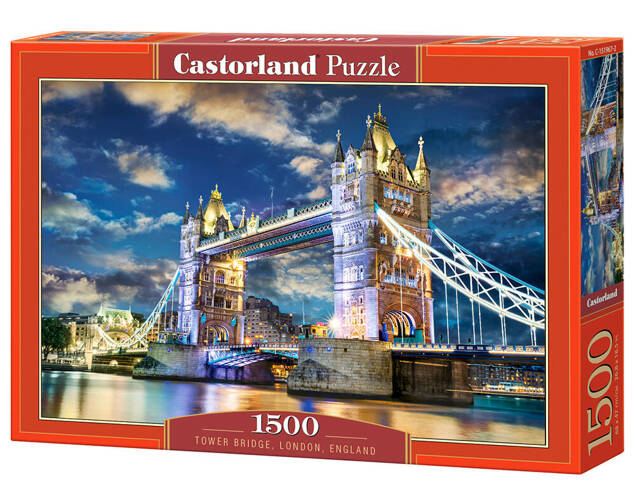 Puzzle 1500 Układanka Miasto LONDYN MOST Bridge London Anglia 9+ Castor