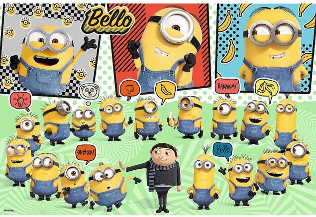 Puzzle 160 Układanka Bajka MINIONKI Bello Gru Dru Obraz 6+ Trefl 15398