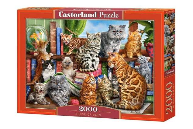Puzzle 2000 Układanka KOTY Kotki Kociaki Zwierzaki Obraz 9+ Castorland
