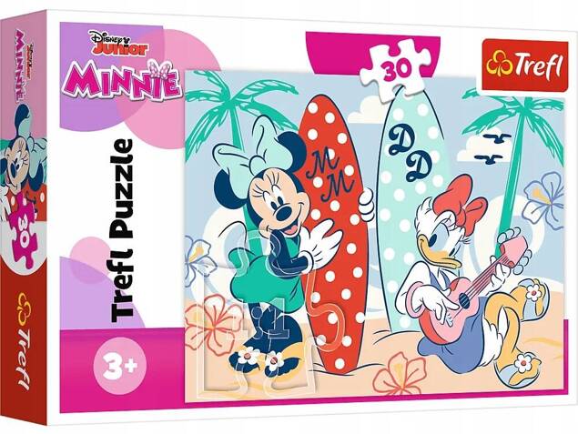 Puzzle 30 Układanka Myszka MINNIE Miki Kolorowa Disney 3+ Trefl