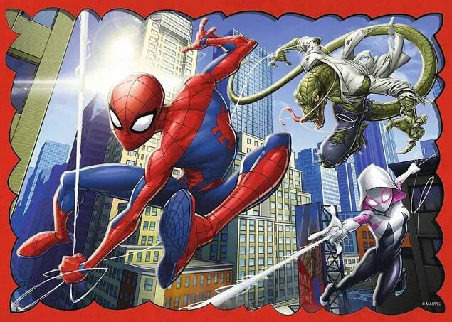 Puzzle 4w1 Bohaterski Spider-Man Trefl