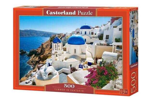 Puzzle 500 Układanka Krajobraz GRECJA Santorini Widok Miasto 9+ Castorland
