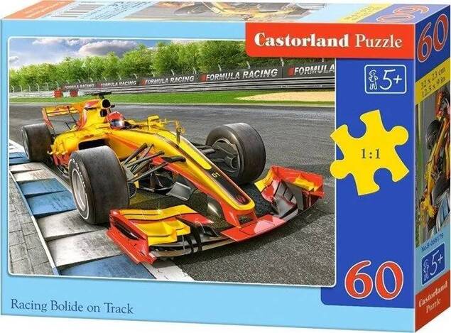 Puzzle 60 El. Bolid Auto Formuła 1 Prezent Dla 5 Latka Chłopca Castor