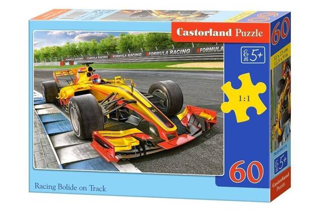 Puzzle 60 El. Bolid Auto Formuła 1 Prezent Dla 5 Latka Chłopca Castor