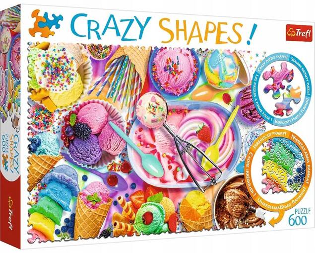 Puzzle 600 Układanka Crazy Shapes SŁODKOŚCI Słodkie Marzenie 10+ Trefl