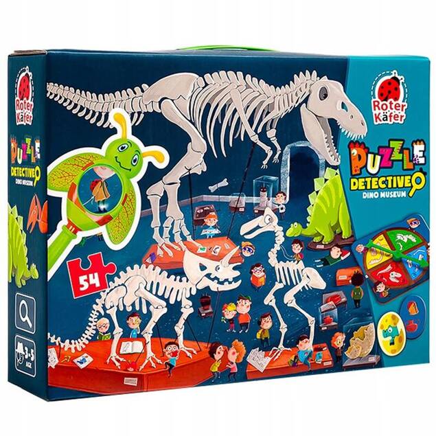 Puzzle Edukacyjne Dino Museum Tekturowe Dinozaury 3+ Roter Kafer