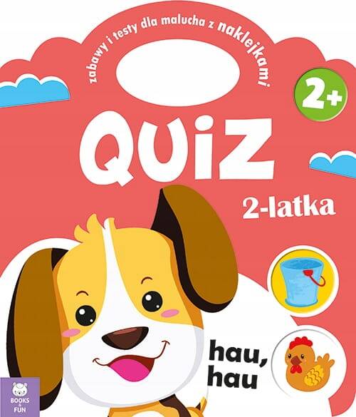 Quiz 2-Latka Piesek Zabawy I Testy Dla Malucha Z Naklejkami BooksAndFun