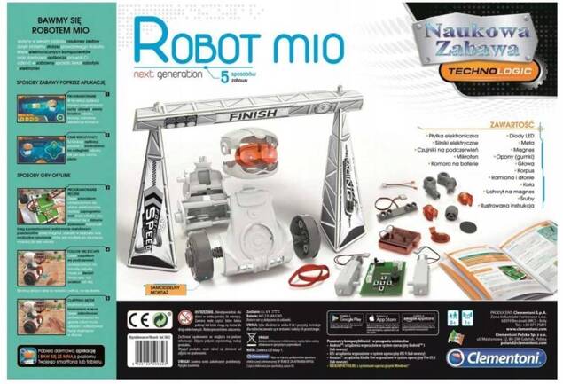 Robot Mio Edukacyjny Nowa Generacja Naukowa Zabawa 8+ Clementoni