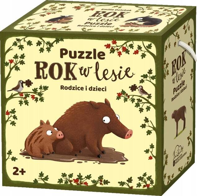 Rok W Lesie Puzzle Rodzice i Dzieci 20EL Układanka 2+ Nasza Księgarnia 7733