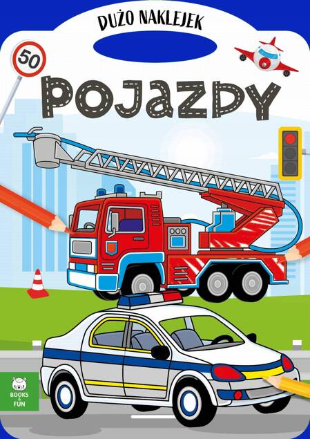 Teczka Pojazdy Z Podwójnymi Naklejkami BooksAndFun