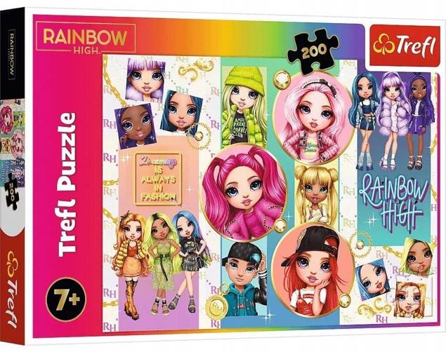 Trefl Puzzle 200 Przyjaźń Rainbow Raibow High 13289