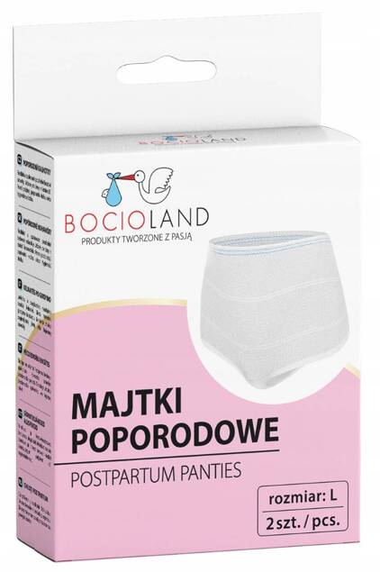 ZESTAW BOCIOLAND Dla Mamy Podkłady Wkładki Laktacyjne Majtki Poporodowe