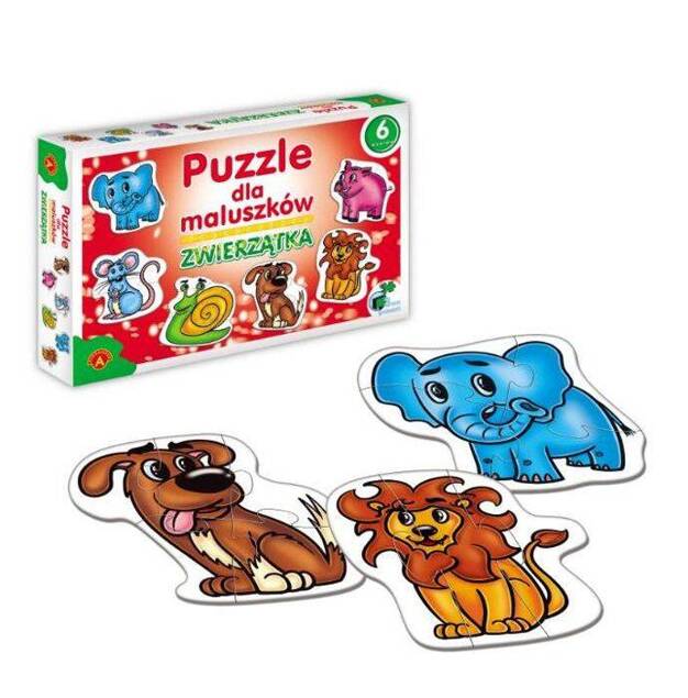 Zabawka Edukacyjna, Puzzle Dla Maluszków - Zwierzątka