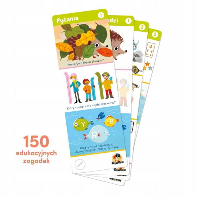 Zagadki Dla Dzieci Książeczka Na Śrubie Quiz 150 Zabaw 5-6+ CzuCzu