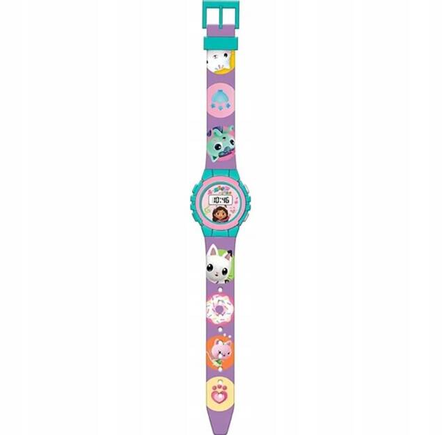 Zegarek Cyfrowy Koci Domek Gabi Dziecięcy Na Rękę Silikonowy Kids Euroswan