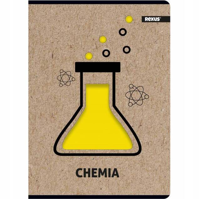 Zeszyt Przedmiotowy Szkolny CHEMIA A5 58 Kratek Kratka Rexus