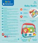Interaktywne Baby Radio Dla Dzieci Światło Dźwięk 6M+ Clementoni