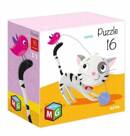 Puzzle 16 Układanka Kot KOTEK Edukacyjne Dla Dzieci 3+ Multigra