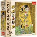 Puzzle 200 Drewniane Sztuka POCAŁUNEK Gustav Klimt Obraz 9+ Trefl 20247