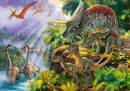Puzzle 200 Układanka Gady DINOZAURY Zwierzęta Dinozaur Dżungla 7+ Castor