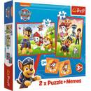 Puzzle 2w1 + Memos PSI PATROL Psia Ekipa W Akcji 3+ Trefl 93337